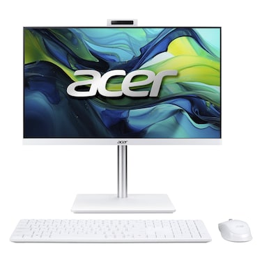 Acer Aspire C 24 Desktop, Intel Core i5-13420H, 16GB RAM, 512GB SSD, Intel UHD Graphics, 23.8-Inch FHD IPS, Windows 11 Home, White, C24A-GRPL