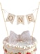 &acirc;&euro;&oelig;ONE&acirc;&euro; Birthday Cake Topper - 1st First Birthday Cake Bunting Banner