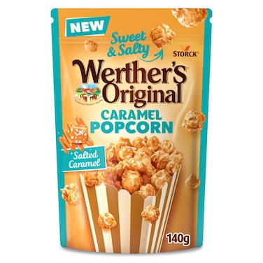 Werther's Original Salted Caramel Popcorn Sweet and Salty, 140g