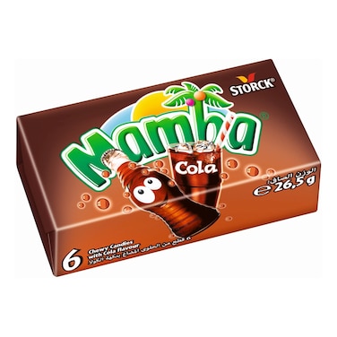 Mamba Cola and Friends Chewy Candies with Cola and Fruit Flavouring, 26.5g
