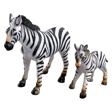 Wenno Animal Planet Wild Animals Zebra in Open Touch Box, 3 Years+, 2 PCS