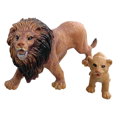 Wenno Animal Planet Wild Animals Lion in Open Touch Box, 3 Years+, 2 PCS