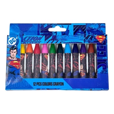 Warner Bros. Superman Printed Crayons Set, 12 PCS