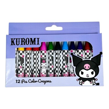 Sanrio Kuromi Crayons, 12 PCS