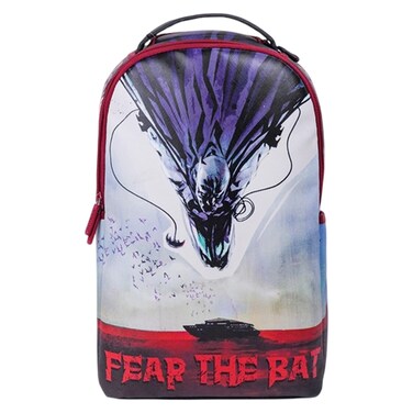 دبليو بي حقيبة ظهر مطبوعة بطبعة "الخوف من باتمان" للمراهقين
