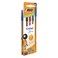 Bic Cristal Fine 0.8mm Ball Pen, Assorted, 4 PCS