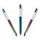 Bic 4 Colours Gradient Shine Ball Pen, 3 PCS