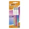 Bic 4 Colours Gradient Shine Ball Pen, 3 PCS