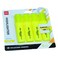 Deli Accent Chisel Tip Highlighter, Yellow, 4 PCS