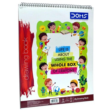 Doms B4 Spiral Drawing Book 8990, 15 Sheets, 27.5x34.7cm