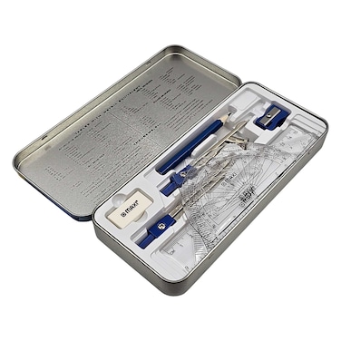 Maxi Metal Geometry Box, Blue, 9 PCS