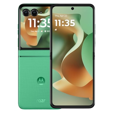 Motorola Razr 60 Smartphone, 256 GB, Pantone Spring Bud, Dual SIM, 8 GB RAM, 5G
