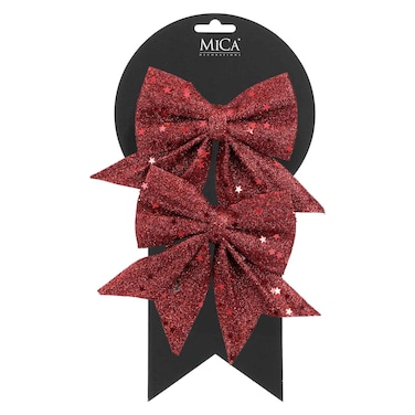 ميكا شريط زينة، أحمر غامق، قطعتان