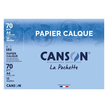 كانسون ورق تتبع بحجم آي 4 ، 12 ورقة، 70 غرام/م²