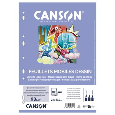 كانسون حقيبة ورق رسم بحجم آي 4، 100 صفحة، 90 غرام/م²