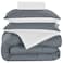 Valentini Comforter Set, Dark Grey, 200x220cm