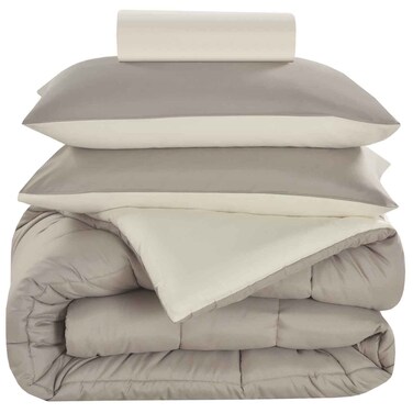 Valentini Comforter Set, Ivory, 260x240cm