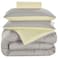 Valentini Comforter Set, Light Grey, 160x220cm