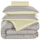 Valentini Comforter Set, Light Grey, 260x240cm
