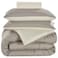 Valentini Comforter Set, Ivory, 160x220cm