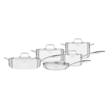 Tramontina Grano, 9 Pcs Stainless Steel Cookware Set, 3 Ply