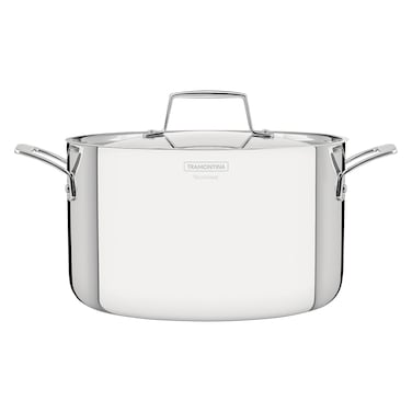 Tramontina Grano, Stainless Steel Deep Casserole, TecnoHeat, 3 Ply, 24cm