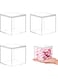 Fohome 4 Pack Clear Square Acrylic Box,3.3x3.3x3.3Inch Display Box with Lid,Acrylic Display Case for Small Items,Mini Lego Display Case
