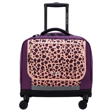 Delsey Back To School 2025 4 Double Wheel Soft Luggage Trolley Bag, Purple