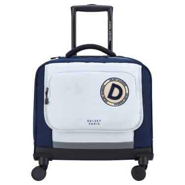 Delsey Back To School 2025 4 Double Wheel Soft Luggage Trolley Bag, Navy