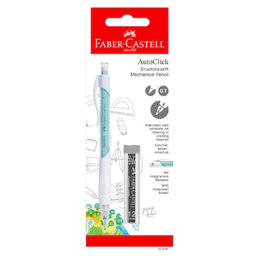 Faber-Castell Autoclick Mechanical Pencil Set with Lead, 0.7mm