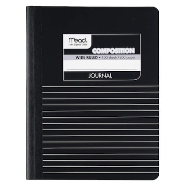 Mead Composition Wide Ruled Journal Notebook, 100 Sheet