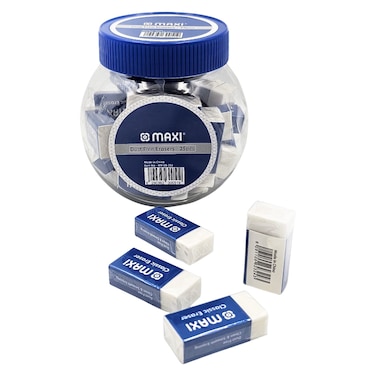 Maxi Dust Free Eraser, 25 PCS