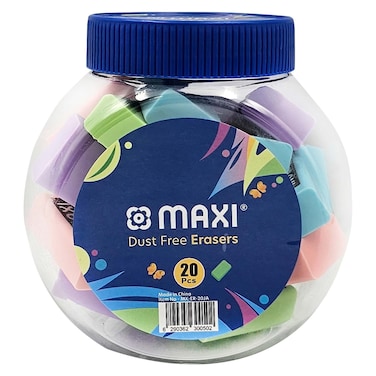 Maxi Dust Free Eraser, 20 PCS
