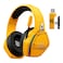 Transformers TF-G10 Wireless Bluetooth Over-Ear Headphone, Yellow