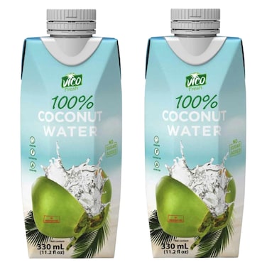 Vicofresh 100% Coconut Water, 330ml Pack of 2