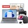 لينوفو أيديا باد سليم 3 15IRH10 حايوب محمول بمعالج إنتل كور i5-13420H، رام 16 سعة غيغابايت، أس أس دي سعة 512 غيغابايت، شاشة 15.3 بوصة  WUXGA IPS، بطاقة رسومات إنتل  يو أش دي، نظام التشغيل ويندوز 11 هوم، لون رمادي، 83K100GDAX مع حزمة