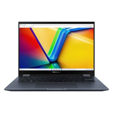Asus Vivobook S 14 Flip Laptop, AMD Ryzen 5 7430U, 8GB RAM, 512GB SSD, AMD Radeon Graphics, 14-Inch WUXGA IPS, Windows 11 Home, Quiet Blue, TN3402YA-LZ327W