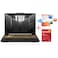 Asus TUF Gaming F16 Gaming Laptop, Intel Core i5-210H, 16GB RAM, 512GB SSD, 16-Inch FHD+ IPS, 6GB NVIDIA GeForce RTX 4050 Graphics Card, Windows 11 Home, Mecha Grey, FX607VU-C5825W