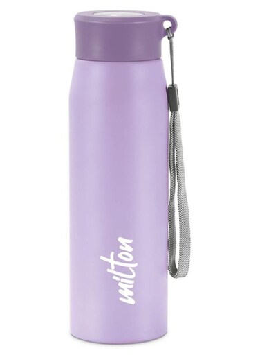 690 ml, Stainless Steel Water Bottle, Easy to Carry, Leak Proof, Rust-Free, BPA Free, Metal Bottle for Sports, Gym, Travelling, Office, School, Handy 650, Purple Assorted