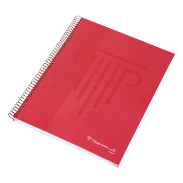 Ambar Classroom Mates A4 Ruled Spiral Square Notebook, 25 Sheet