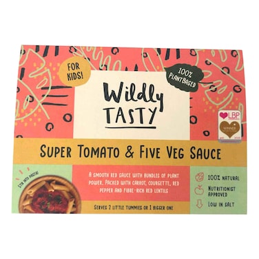 وايلدلي تايستي صلصة الطماطم والخضراوات الخمس اللذيذة، 200 غرام