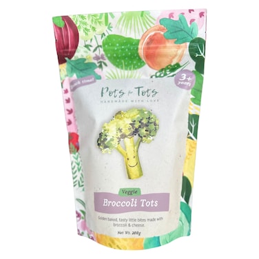 Pots for Tots Broccoli Tots and Cheese Bites, 3 Years+, 200g