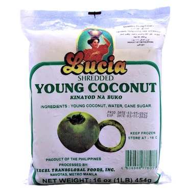 Lucia Shredded Young Coconut, 454g