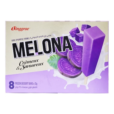 Binggrae Melona Ube (Purple Yam) Frozen Dessert Bars, 576g