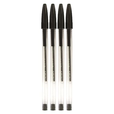 Ulmann Classic 1mm Ballpoint Pens, Black, 4 PCS