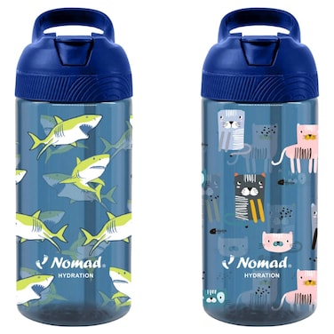 Nomad Hydration Sipper Water Bottle, Blue, 0.5L
