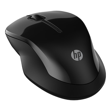 HP 250 Dual Mode Bluetooth Wireless and USB-A Mouse, Black, Ambidextrous, 1600 dpi