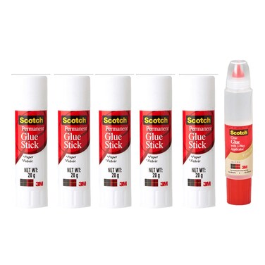 3M Scotch Super Glue Stick, 20 G, 6 Pieces