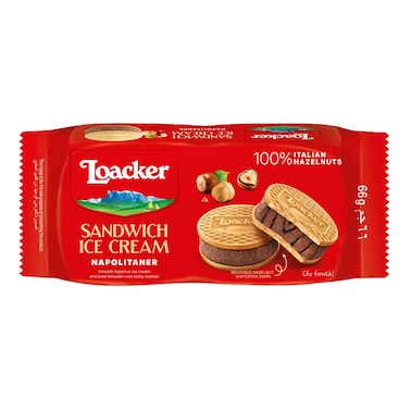Loacker Napolitaner Sandwich Ice Cream, 66g