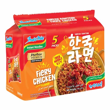 Indomie Fiery Chicken Flavour Fried Noodles, 94g Pack of 5